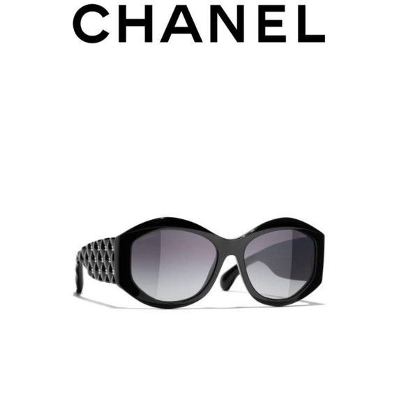 CHANEL .Black. Glasses : GREY CH5486 C760/S6 56-17Color (3) OVERSIZED - Picture 2 of 12